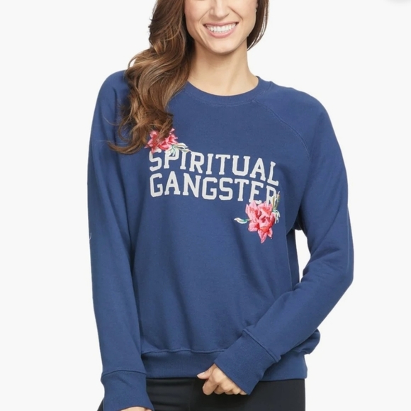 Spiritual Gangster Tops - Spiritual Gangster Floral Classic Crewneck Pullover